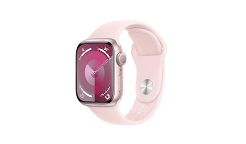 Apple Watch Series 9 GPS 41mm Pink Aluminum Case with Pink Sport Band - 1.jpg