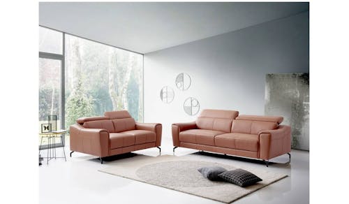 Jaydon Full Leather Adjustable Headrest 2 Seater Sofa With Black Metal Leg-Burnt Orange.jpg