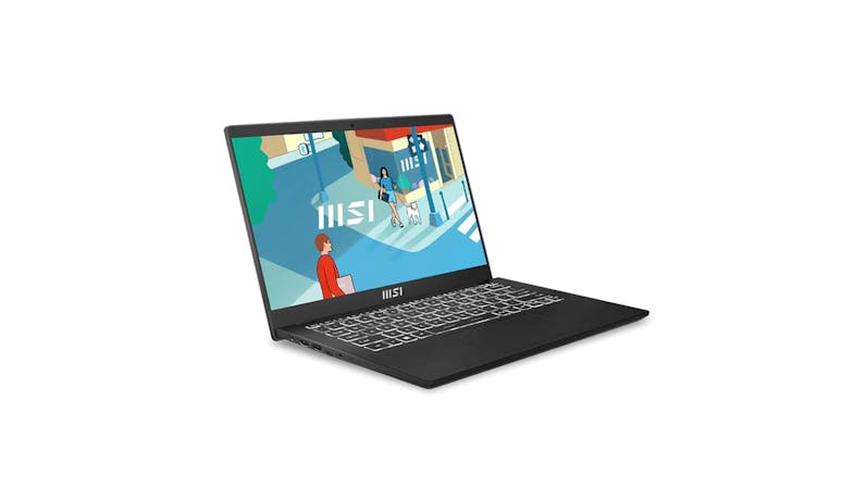 MSI Modern (Intel® Core™ i5, Windows 11 Home) 14-inch FHD, Classic Black Gaming Laptop (C13M-666SD)