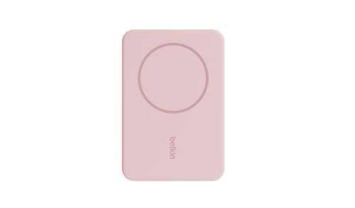 Belkin BPD004QCPK Magnetic Wireless Power Bank 5K + Stand - Blush Pink