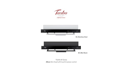 Turbo 60cm Range Hood with Touch & Sensor Control TSL616 602 Series - Black