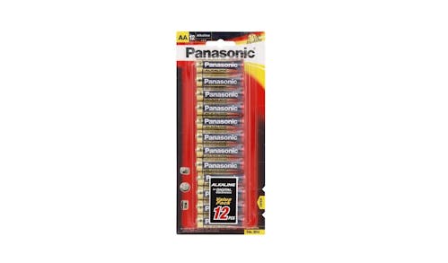 Panasonic LR6T/12B Alkaline AA Battery 12 Batteries per Blister Pack
