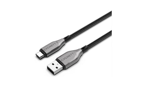 Cygnett CY4680 50cm USB C to USB A Arm Cable - Black