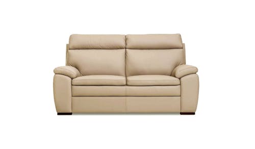 IMGSORRENTO 2.5 Seater High Back Leather Sofa (T420 Beige/Espresse)