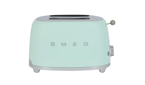 Smeg TSF01PGUK 50's Retro Style Aesthetic Toaster - Pastel Green-01