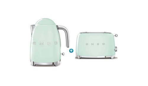 Smeg  TSF01PGUK Toaster + KLF03PGUK Kettle - Pastel Green-01