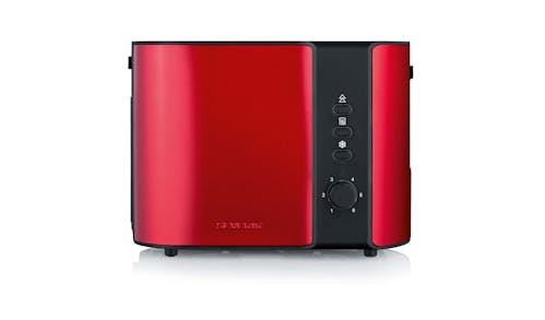 Severin AT 2217 Automatic Bread Toaster with Bun Warmer - Metallic Red (Main)
