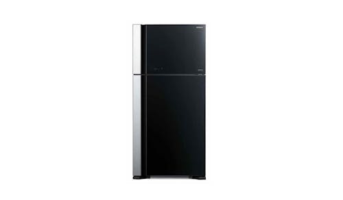 Hitachi R-VG695P9MSX-GBK 541L 2-door Refrigerator - Glass Black