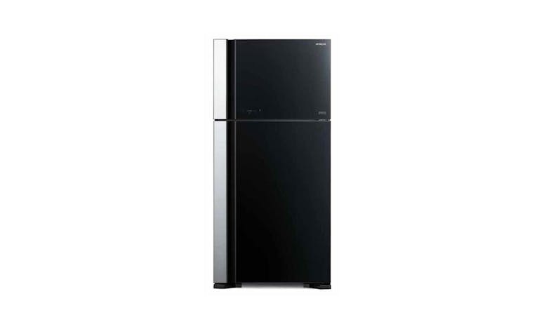 Hitachi R-VG695P9MSX-GBK 541L 2-door Refrigerator - Glass Black