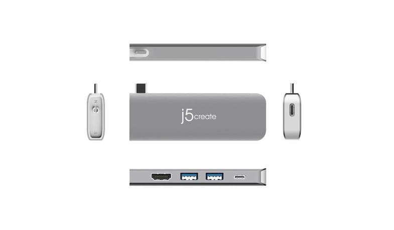 J5 Create JCD389 UltraDrive Kit USB-C Multi Display Modular Dock - Sides