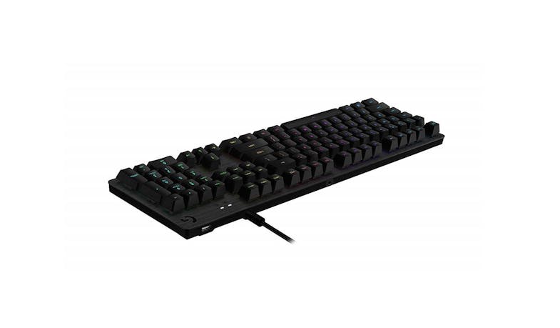 Logitech G512 Carbon Mechanical Gaming Keyboard - GX Brown Tactile (920-009354) - Side View