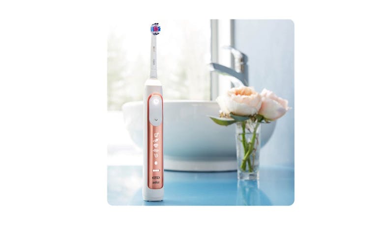 Oral-B Genius 9000 D701.535.6XC Rechargeable Electric Toothbrush Powered by Braun - Rose Gold