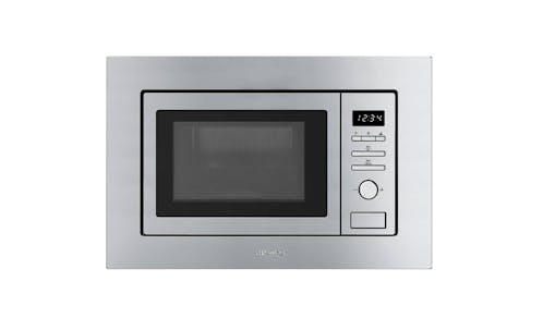 Smeg FMI020X 20L Built-in Microwave With Grill - Stainless Steel - Front