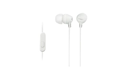 Sony MDR-EX15AP-WCE In-Ear Headphones with Microphone - White