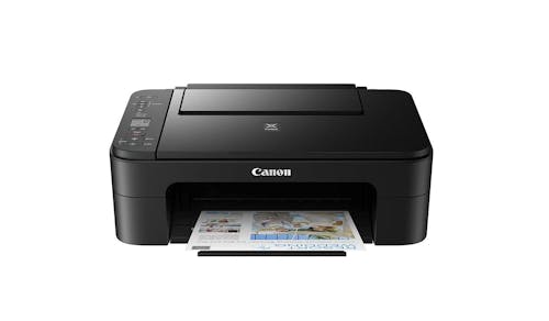 Canon PIXMA E3370 All-in-One Inkjet Printer - Black - Front