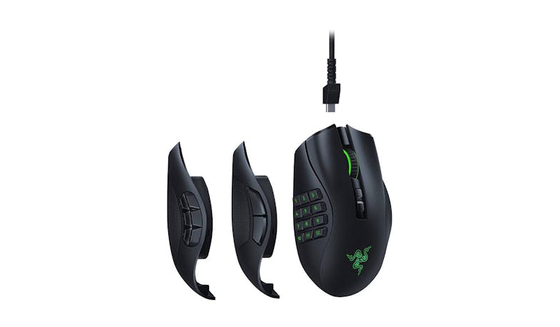 Razer Naga Pro Wireless Gaming Mouse with Swappable Side Plates - alt angle
