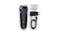 Braun Series 3 300s Rechargeable Electric Shaver - Black (Full set View)