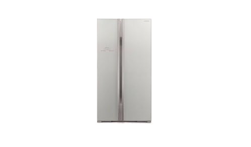 Hitachi SXS R-S700PMS0 605L Side By Side Refrigerator - Glass Silver (Front View)