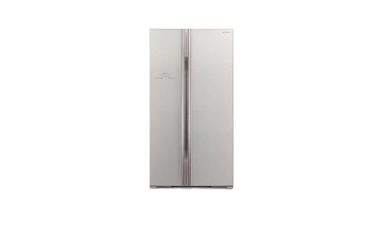 Hitachi SXS R-S700PMS0 605L Side By Side Refrigerator – Glass Silver (Front View)