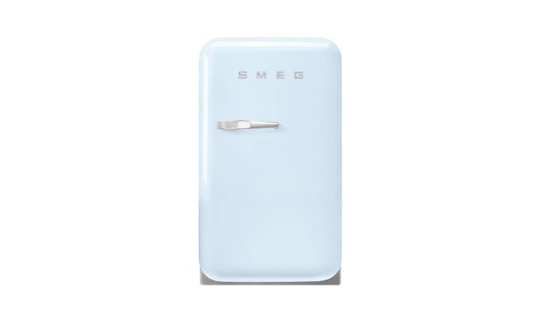 Smeg (FAB5RPB5) 34L 50's Style 1-Door Mini Fridge - Pastel Blue (Front View)