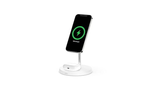 Belkin Charge Pro 2-in-1 Wireless Charger Stand with MagSafe (WIZ010MYWH) - Main