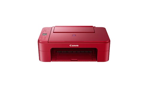 Canon Aio Pixma E3370 Wireless All-In-One Printer  - Red (Main)