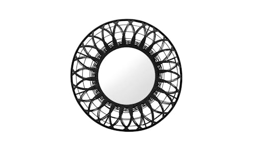 Black Rattan Mirror (WD416B) - Main