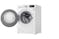 LG AI Direct Drive FV1285H4W 8.5kg5kg Front Load Washer Dryer - Blue White - Side View