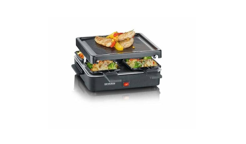 Severin RG 2370 Smokeless Odourless Indoor and Outdoor Electric Stone Grill (Side View)