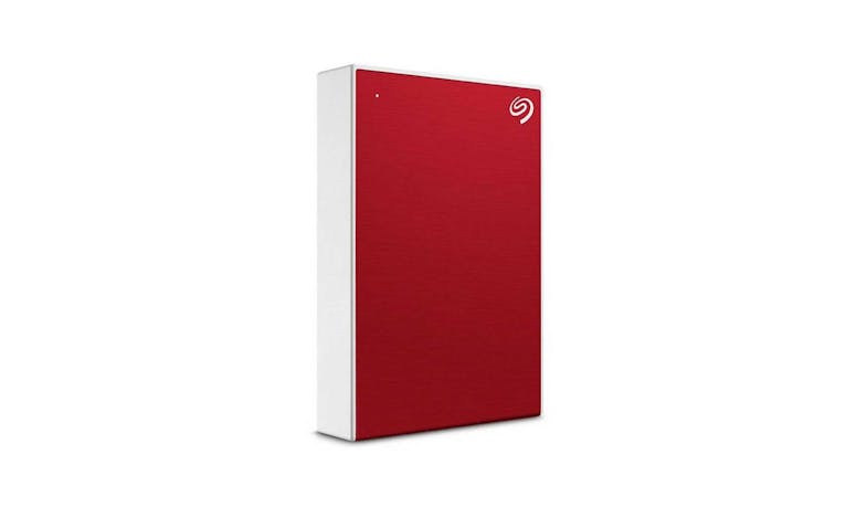 Seagate One Touch STKY2000403 2TB External Hard Disk Drive – Red (Side View)