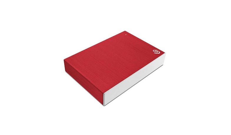 Seagate One Touch STKY2000403 2TB External Hard Disk Drive – Red (Top View)