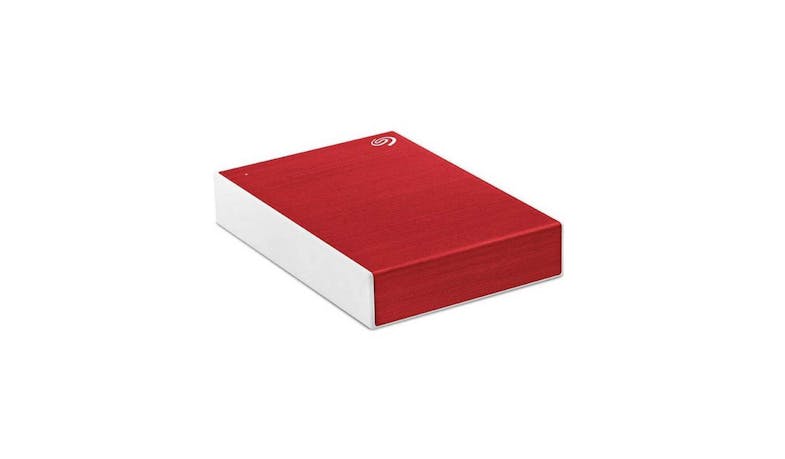 Seagate One Touch STKY2000403 2TB External Hard Disk Drive – Red (Top View)