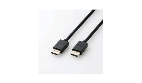 Elecom DisplayPort (TM) 1.4 Compatible 1.0m Cable - Black (CAC-DP1410BK2) - Main