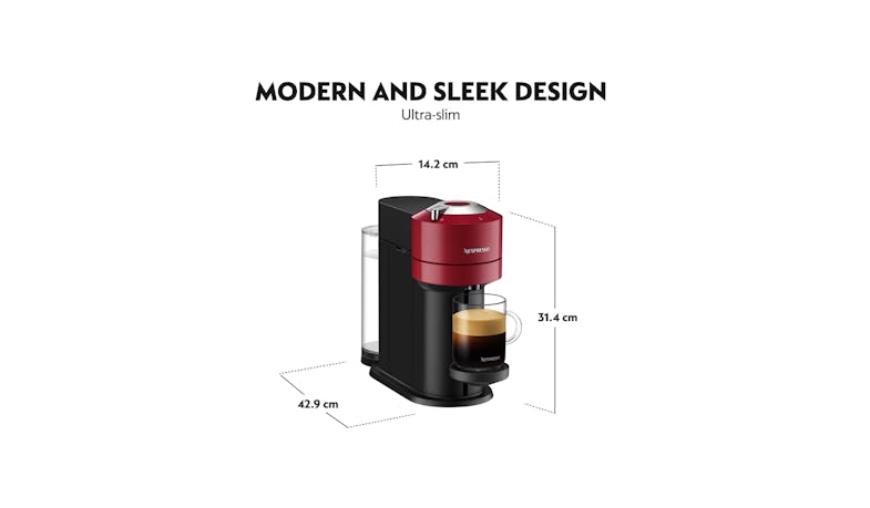 Nespresso Vertuo Next Coffee Machine - Cherry Red (5)