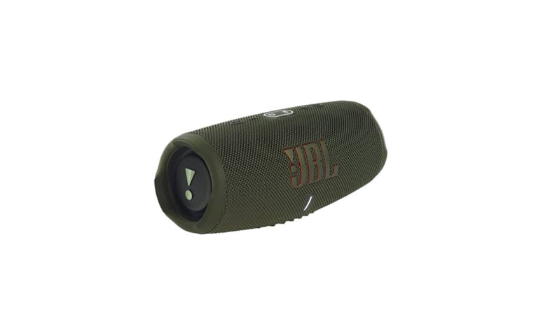 JBL Charge 5 Portable Waterproof Speaker with Powerbank - Green (Side View)