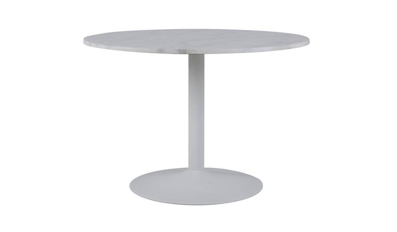 Urban Tarifa Marble Top Round Dining Table - White (Main)