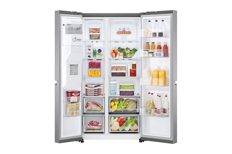 LG 617L Side-by-Side Refrigerator with Smart Inverter Compressor (GS-L6172PZ) (IMG 2)