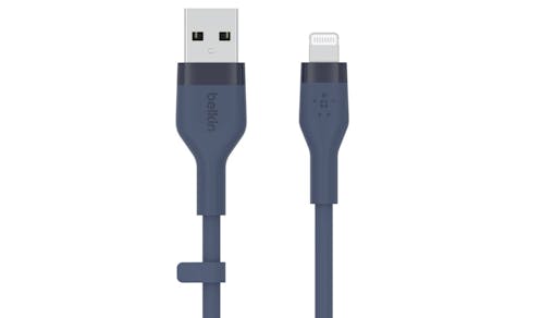 Belkin BOOST CHARGE Flex USB-A to Lightning Cable - Blue (1M) (IMG 1)