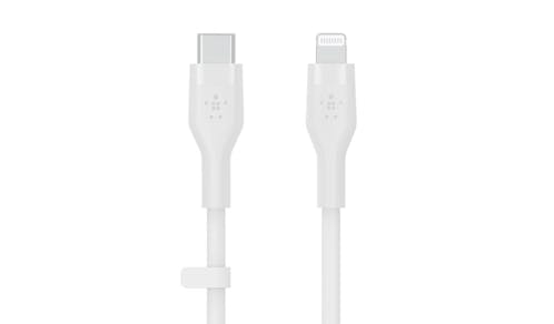 Belkin BOOST CHARGE Flex USB-C to Lightning Cable - White (1M) (IMG 1)