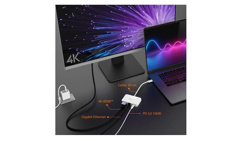 J5 Create USB-C to 4K HDMI Ethernet Adapter JCA351