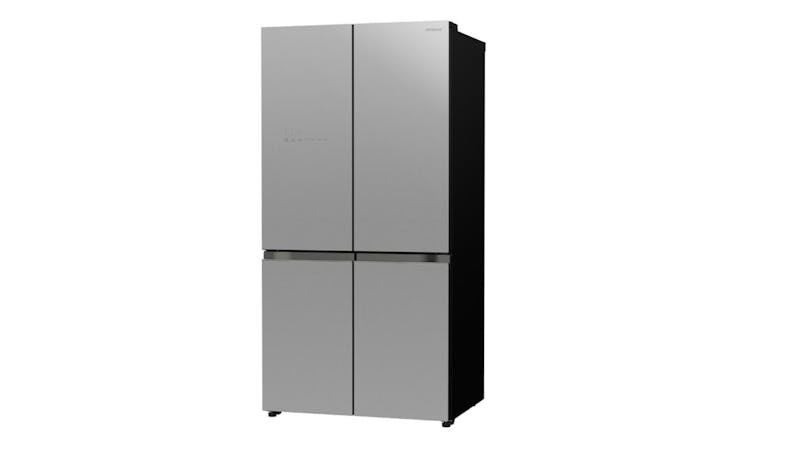 Hitachi 569L French Bottom Freezer Deluxe 4-Door Refrigerator- Glass SIlver R-WB640V0MS-GS