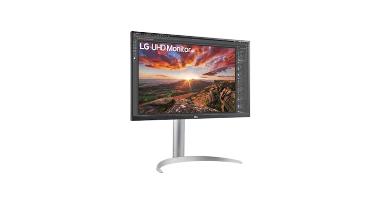 LG 27-Inch 4K UHD Monitor 27UP850-W - Side View