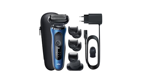 Braun Series 6 61-B1500s Wet & Dry shaver with Travel Case and 1 Attachment