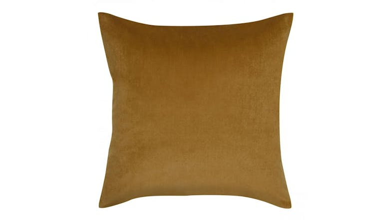 Aria Velvet Cushion - 55x55cm - Caramel Aria Velvet Cushion - 55x55cm - Caramel