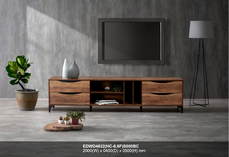 RUME Wooden TV Cabinet - Brown RUME Wooden TV Cabinet - Brown