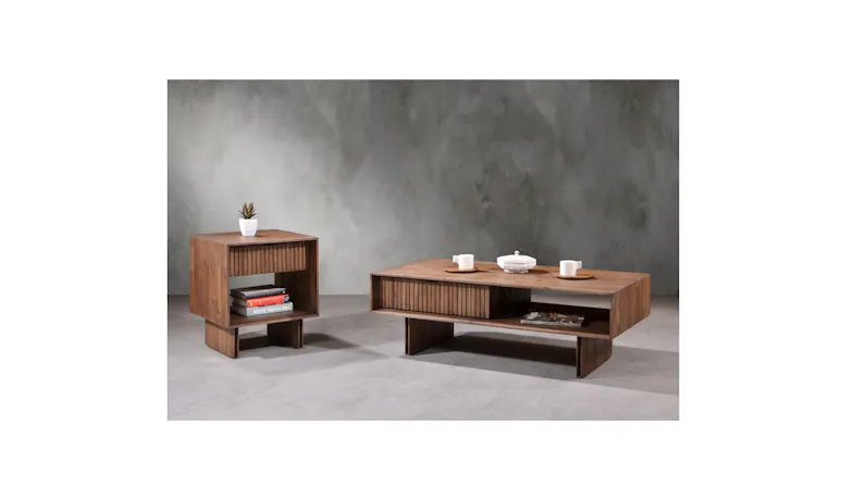 Dazz End Table - Oak Veneer Dazz End Table - Oak Veneer