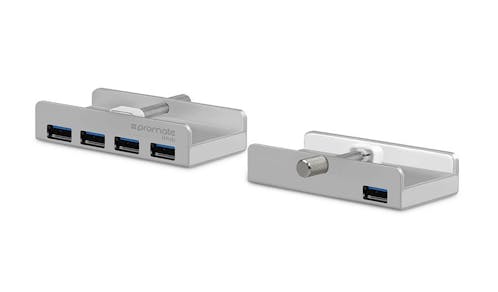 Promate iHub Ultra-Fast Mountable Aluminum 4 Port USB 3.0 Hub