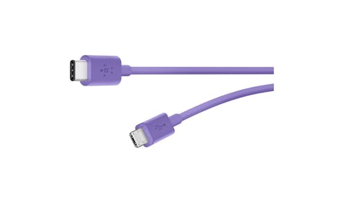 Belkin 2.0 USB-C to Micro USB Charge Cable-Purple 01