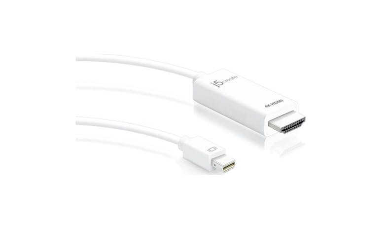 J5Create 4K HDMI Mini DisplayPort Cable - White J5Create 4K HDMI Mini DisplayPort Cable - White