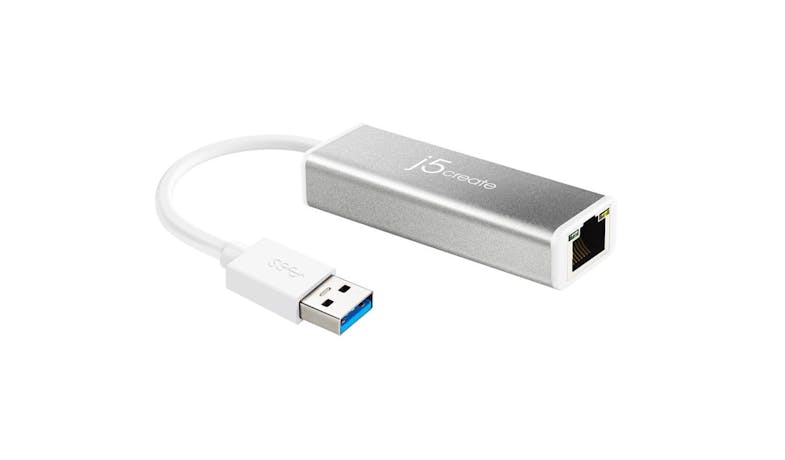 J5 Create JUE130 USB 3.0 gigabit Ethernet Adapter - Grey - 01 J5 Create JUE130 USB 3.0 gigabit Ethernet Adapter - Grey - 01